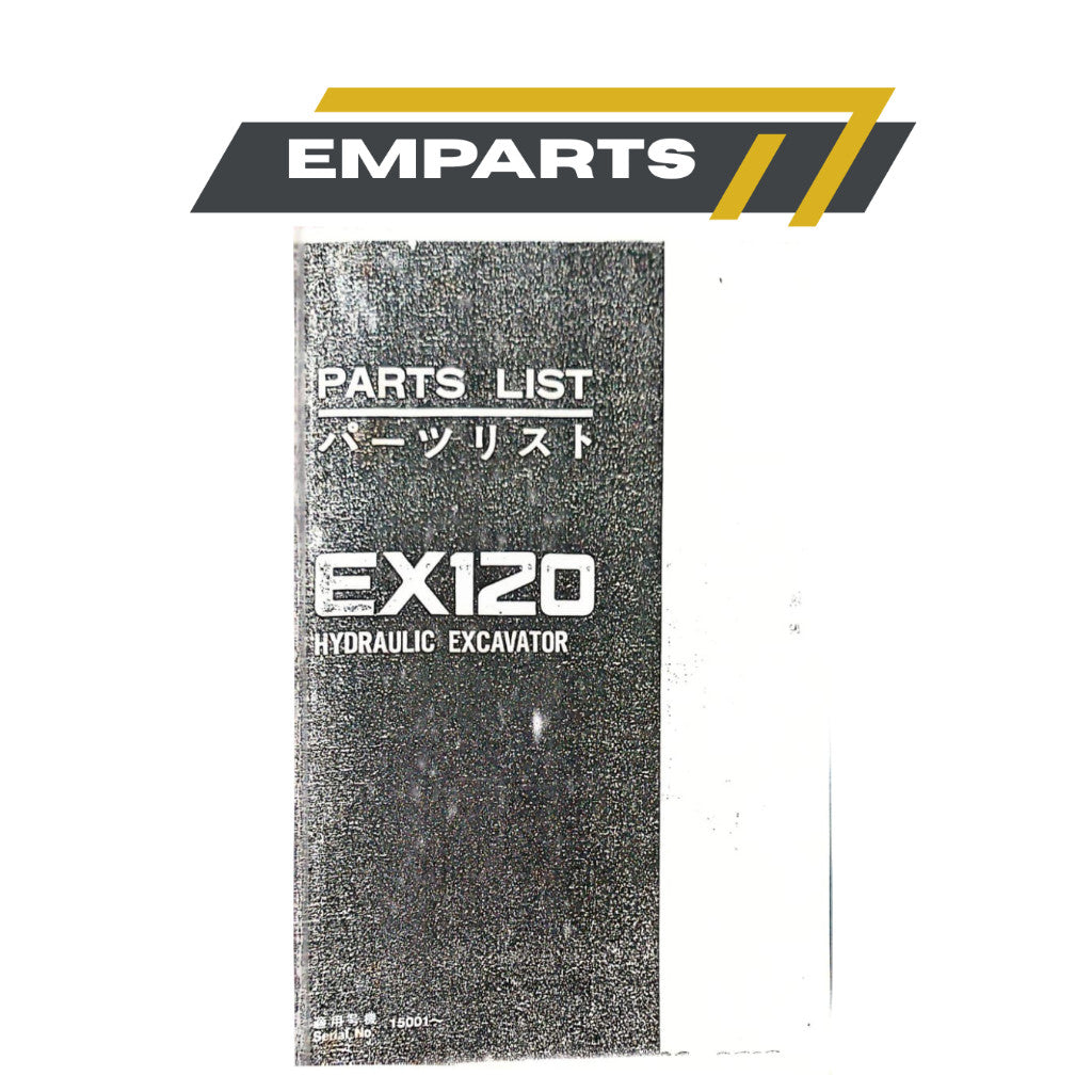 (Photocopy) Excavator Hitachi EX120-1 Manual Book Part Book & Hydraulic Excavator Equipment Components Parts Book Buku