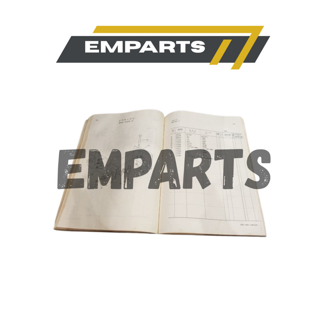 (PHOTOCOPY) HITACHI Excavator EX75UR Parts Catalog Book Manual