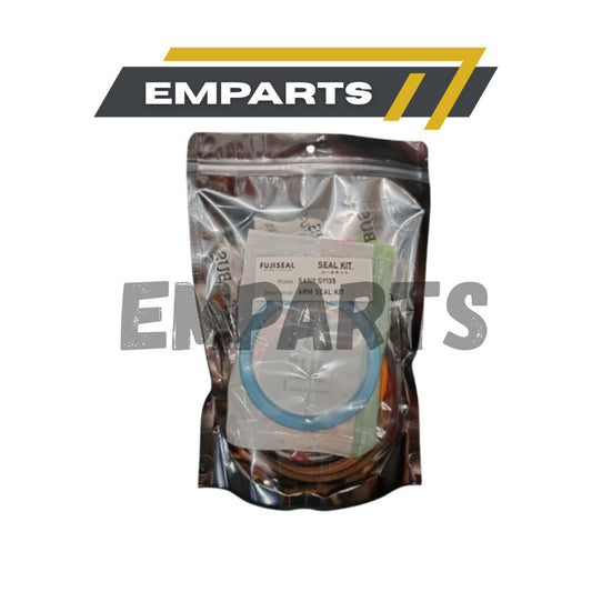Excavator FUJISEAL SANY SY135 ARM BOOM BUCKET Cylinder Seal Kit (U Seal: ARM 80mm, BOOM 75mm, BUCKET 70mm)