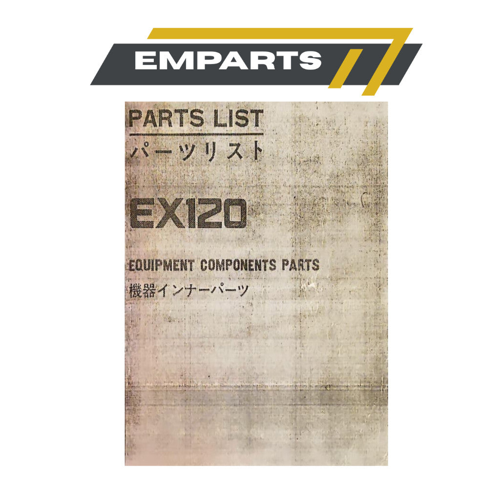 (Photocopy) Excavator Hitachi EX120-1 Manual Book Part Book & Hydraulic Excavator Equipment Components Parts Book Buku